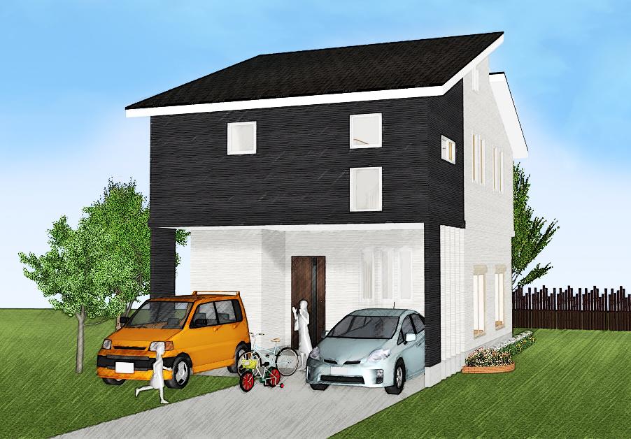 Rendering (appearance). Perth from the west side elevational view