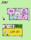 Floor plan. (Building 2), Price 38,800,000 yen, 4LDK, Land area 122 sq m , Building area 95.58 sq m