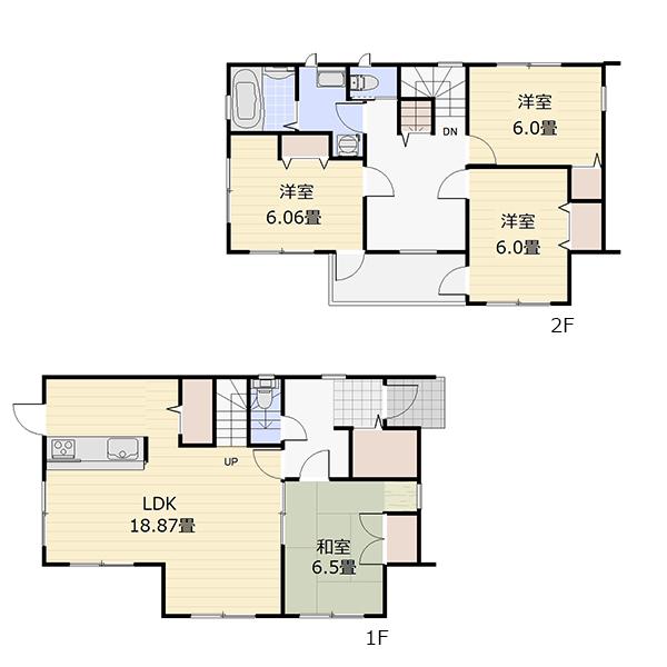 Floor plan. 39,800,000 yen, 4LDK, Land area 134.82 sq m , Building area 107.03 sq m
