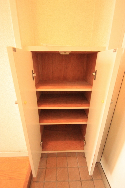 Entrance. Shoe over's box