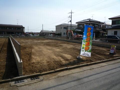 Local land photo. Block fence construction work already