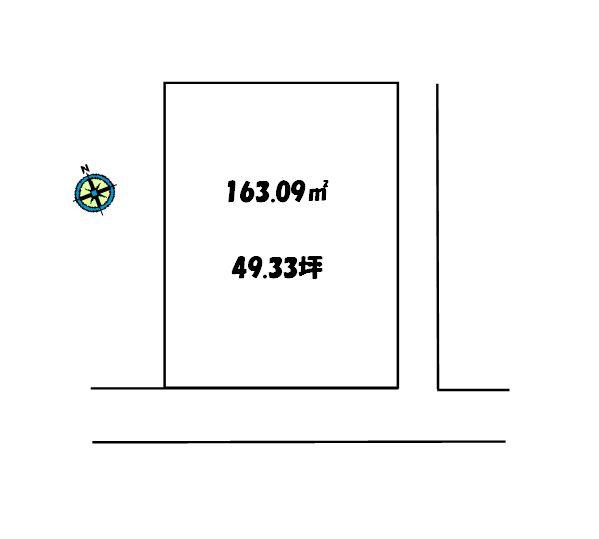 Compartment figure. Land price 10 million yen, Land area 163.09 sq m compartment view