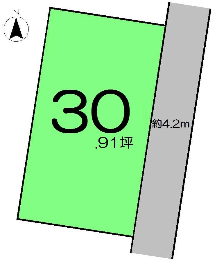 Compartment figure. Land price 6 million yen, Land area 102.19 sq m