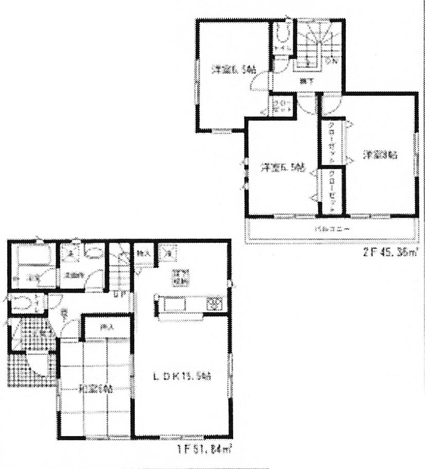 Floor plan. 19,800,000 yen, 4LDK, Land area 148.05 sq m , I'm sorry for floor plan image rough between the building area 97.2 sq m 3 Building! 