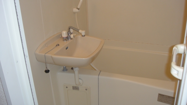 Bath. shower, It is with the bathroom dryer.