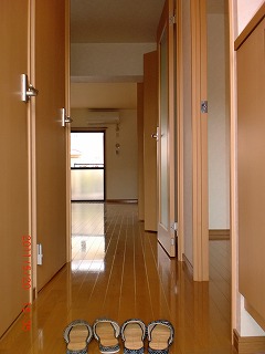 Entrance. It is the sale specification of a long hallway from the front door