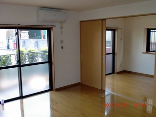 Living and room. Interior of all flooring