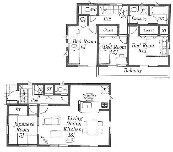 Floor plan. 24,800,000 yen, 4LDK, Land area 193.18 sq m , Building area 93.55 sq m