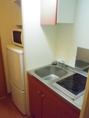 Kitchen. Two-burner electric stove with system Kitchen