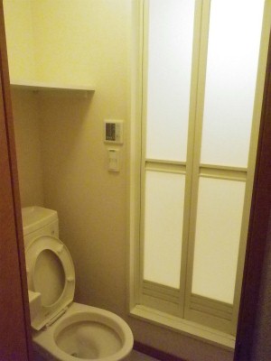 Toilet. The top shelf is a high point!