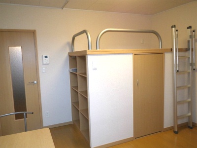 Other Equipment. Under the high bed has become a walk-in closet!