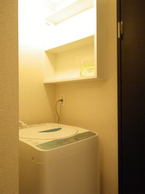 Other Equipment. Washing machine and next to the shelf is also points higher!