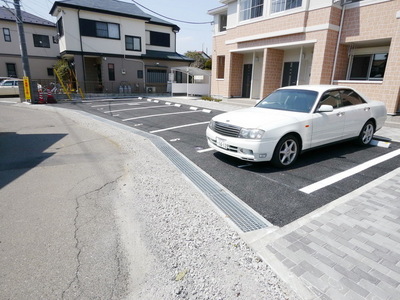 Parking lot. On-site parking