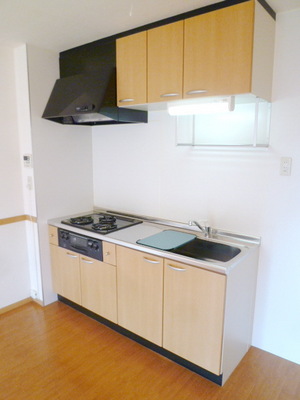 Kitchen. 3-neck gas stove Installed