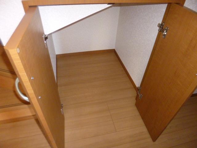 Receipt. Under the stairs