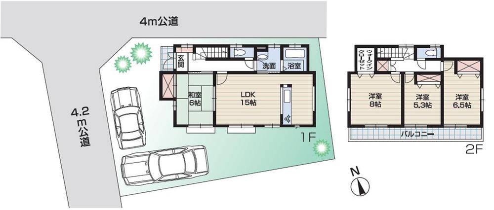 Floor plan. 23.8 million yen, 4LDK + S (storeroom), Land area 120.09 sq m , Building area 99.36 sq m