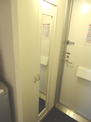 Other Equipment. The final check in the full-length mirror before going out!