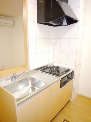 Kitchen. Two-burner gas stove Installed