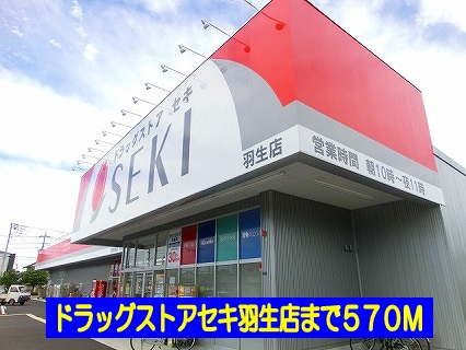 Dorakkusutoa. Drugstore cough Hanyu shop 570m until (drugstore)
