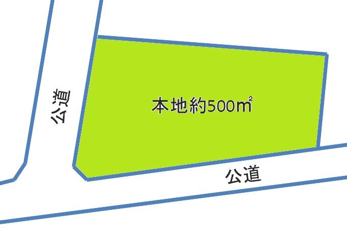 Compartment figure. Land price 4.9 million yen, Land area 500 sq m   ☆ There is a limit to the person who can architecture. Please feel free to contact us for more information.  ☆ You can not immediately your architecture in relation to the application for approval. 