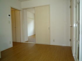 Living and room. TV intercom with a dining