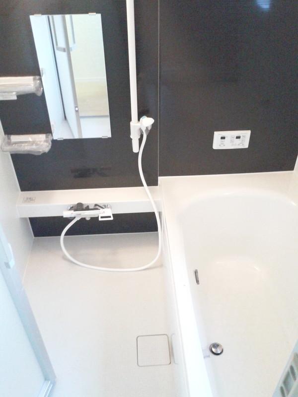 Bathroom. With bathroom dryer