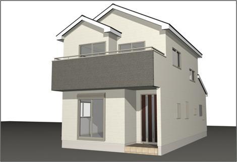 Local photos, including front road. (Building 2) Rendering