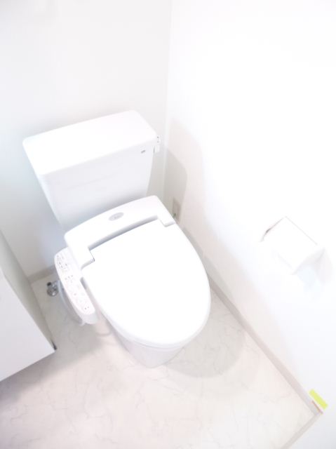 Toilet. Washlet is with