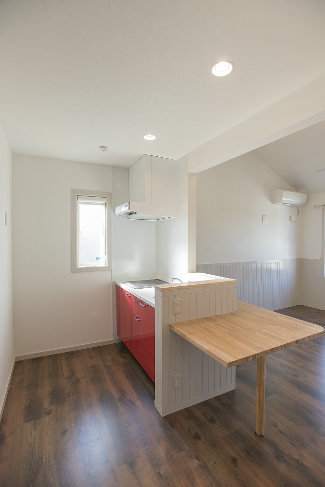 Kitchen. The kitchen is IH (2-neck) is with a system Kitchen