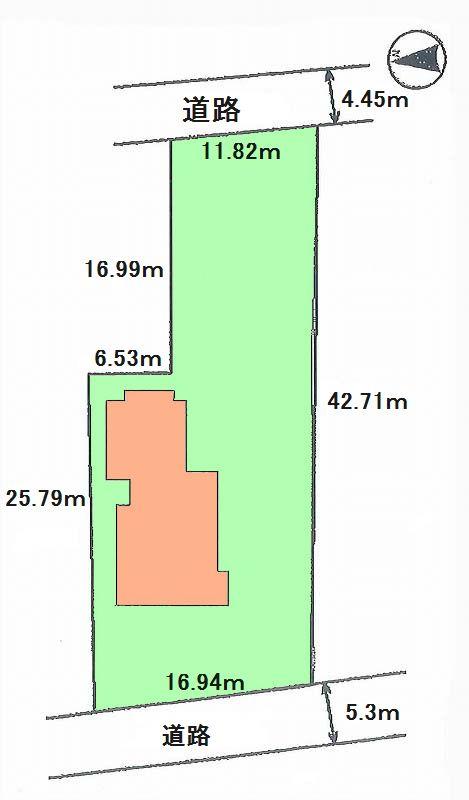 Compartment figure. Land price 42 million yen, Land area 631.09 sq m
