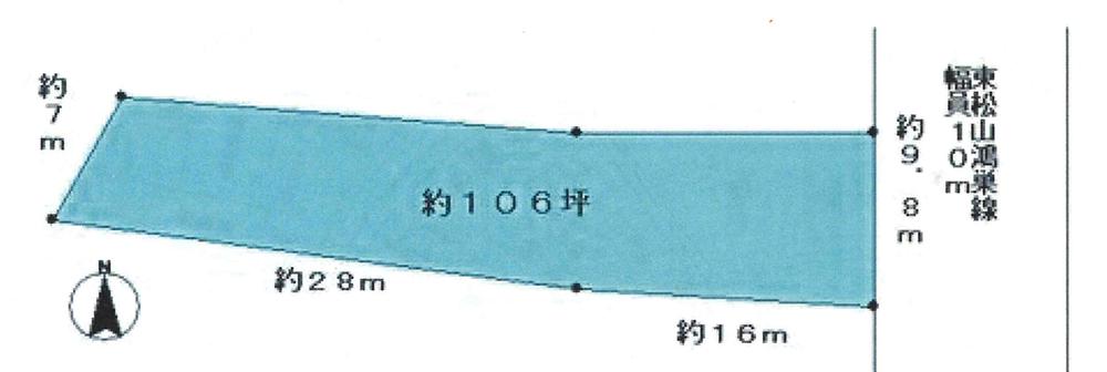 Compartment figure. Land price 21,400,000 yen, Land area 353.28 sq m compartment view
