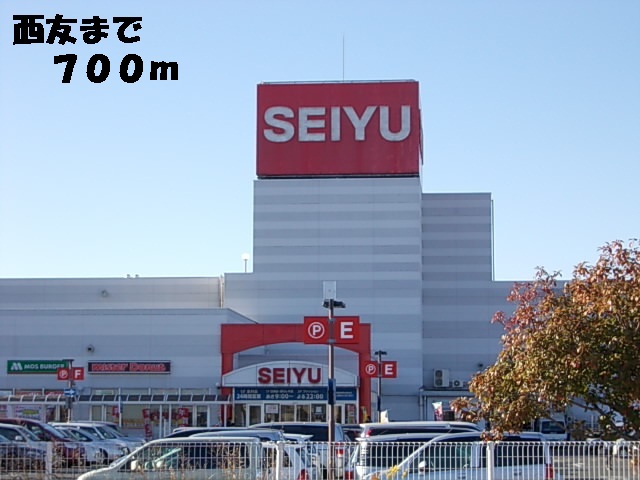 Supermarket. Seiyu 700m until the (super)