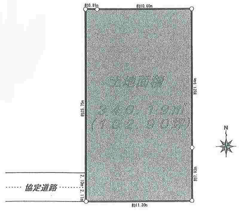 Compartment figure. Land price 12.5 million yen, Land area 340.19 sq m