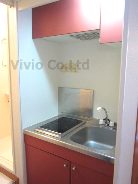 Kitchen. Two-burner electric stove equipped