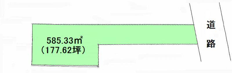 Compartment figure. Land price 32 million yen, Land area 585.33 sq m