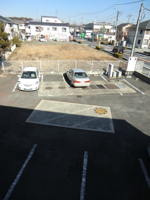 Parking lot. On-site parking