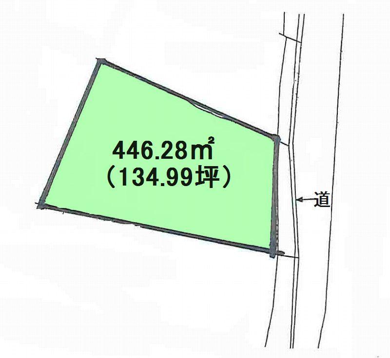 Compartment figure. Land price 10.8 million yen, Land area 446.28 sq m