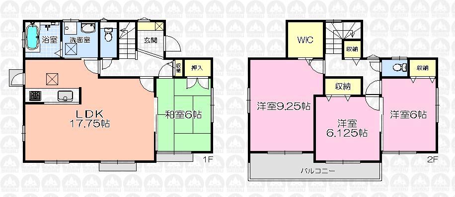 Floor plan. (7 Building), Price 24,800,000 yen, 4LDK, Land area 180.52 sq m , Building area 106.19 sq m