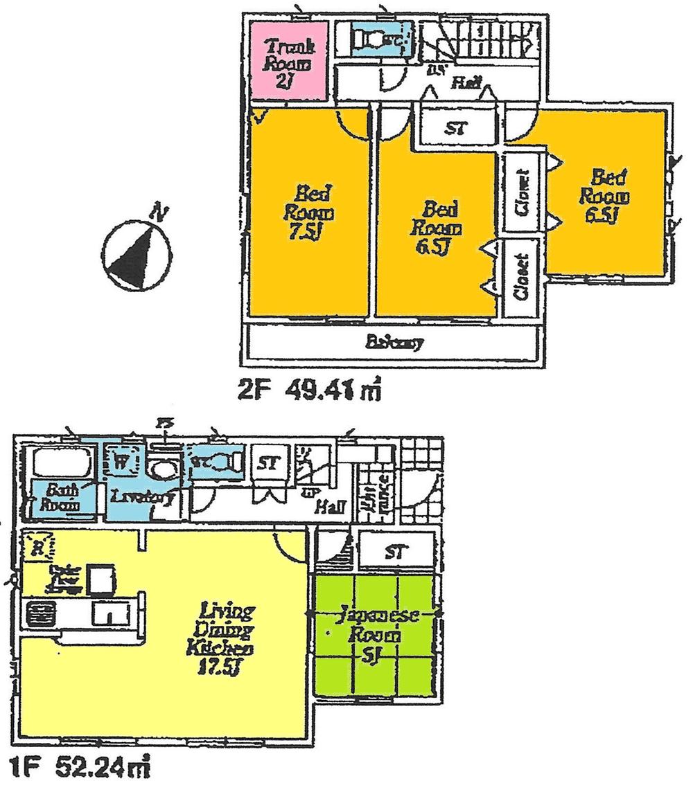 Floor plan. ((4) Building), Price 18,800,000 yen, 4LDK, Land area 187.5 sq m , Building area 101.65 sq m