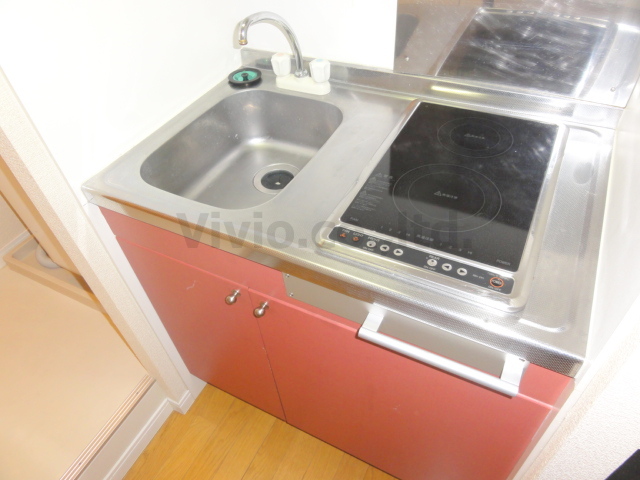 Kitchen. With electronic stove.