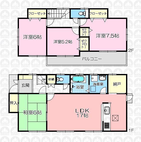 Floor plan. 22,800,000 yen, 4LDK, Land area 145.96 sq m , Building area 101.85 sq m