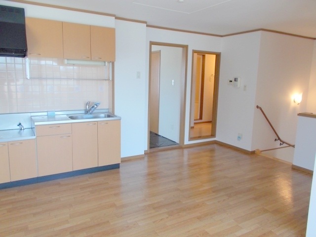 Living and room. It is open space with a large living