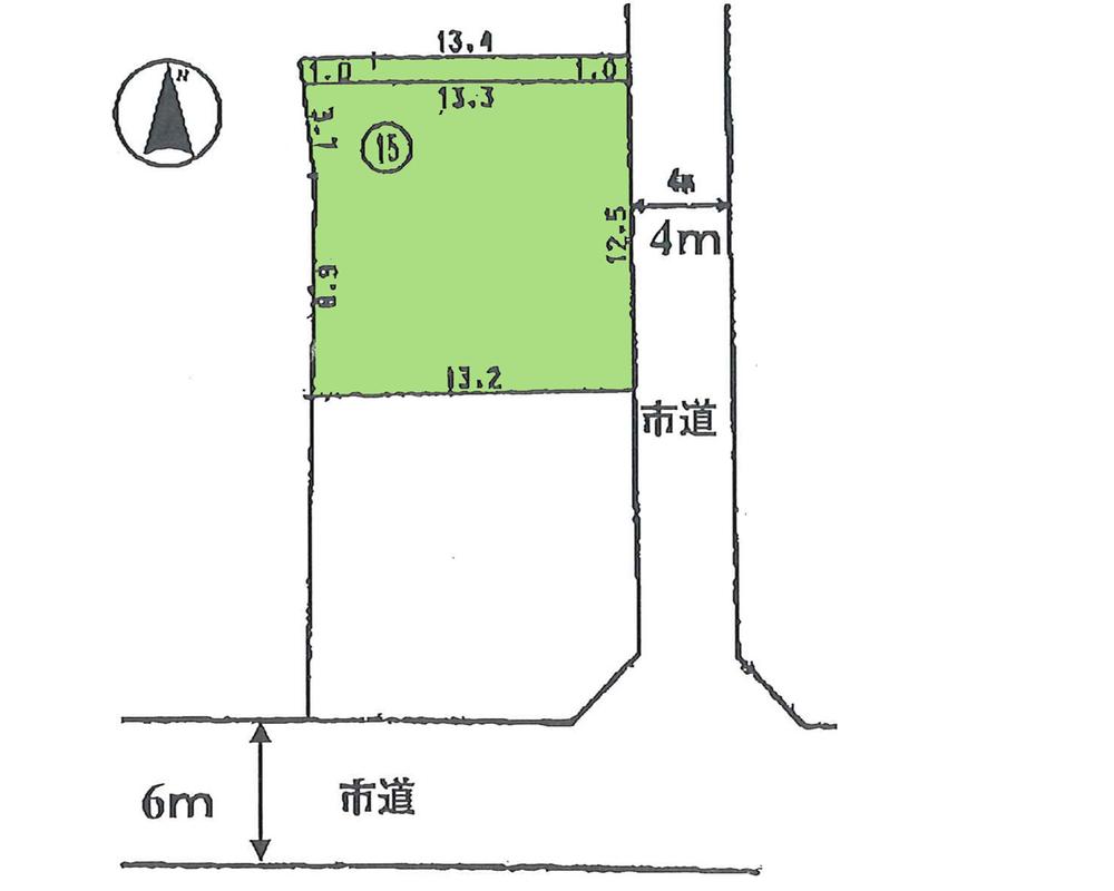 Compartment figure. Land price 12.5 million yen, Land area 178 sq m
