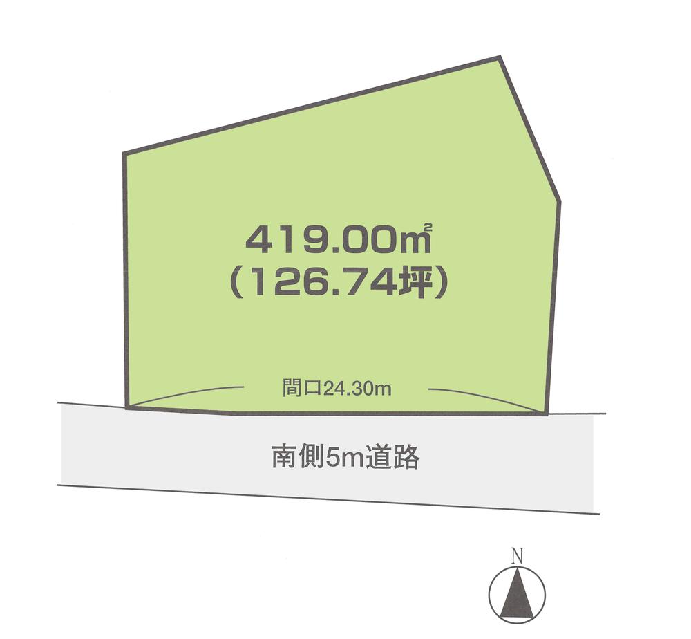 Compartment figure. Land price 9.5 million yen, Land area 419 sq m compartment view
