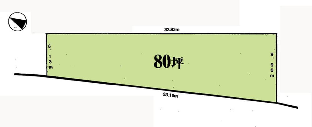 Compartment figure. Land price 5 million yen, Land area 264.48 sq m compartment view