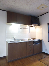 Kitchen. 3-neck gas system kitchen