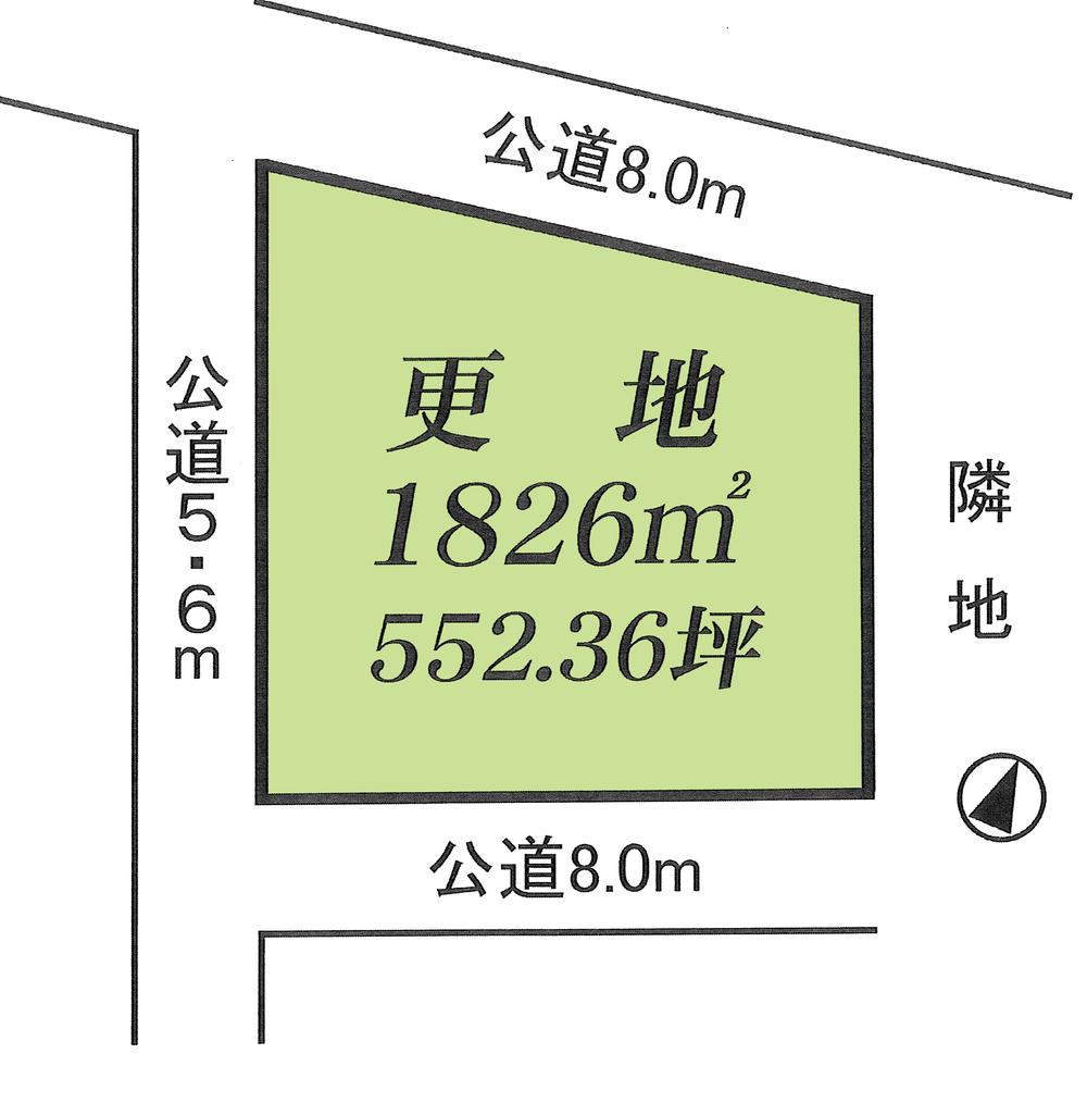 Compartment figure. Land price 27,618,000 yen, Land area 1,826 sq m compartment view