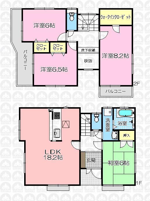 Floor plan. Ring around the moon until elementary school 1690m