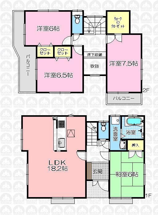 Floor plan. Ring around the moon until elementary school 1690m