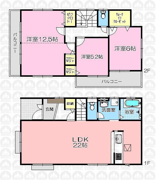 Floor plan. Ring around the moon until elementary school 1690m